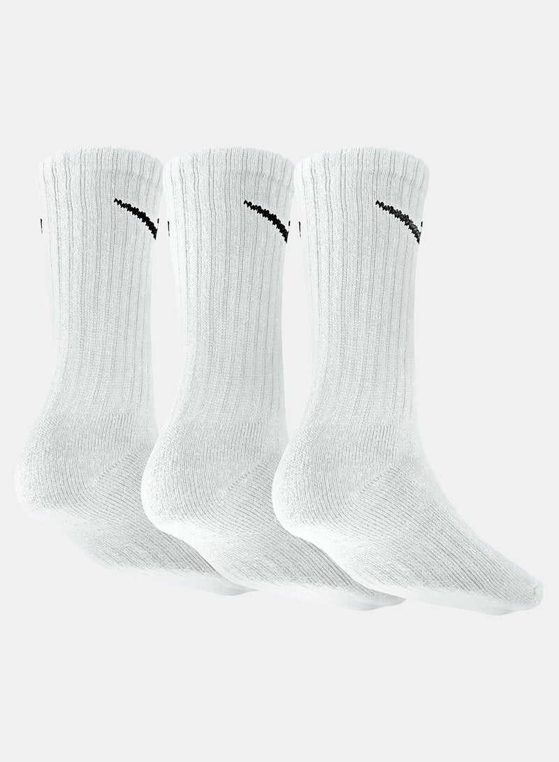 Nike Unisex Nike Value Cotton Cushioned Crew Socks – 3-Pack - Image 2